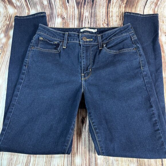 Levi's 721 HIGH RISE SKINNY Womens Size 29 Blue Jeans Denim Pants 27x28 - Picture 2 of 9